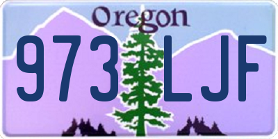OR license plate 973LJF