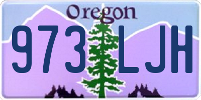 OR license plate 973LJH