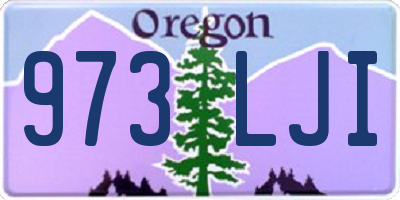 OR license plate 973LJI