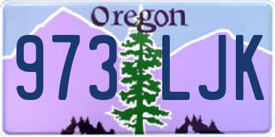 OR license plate 973LJK