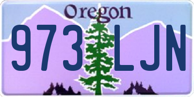 OR license plate 973LJN