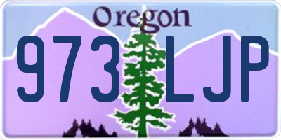 OR license plate 973LJP