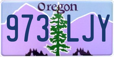 OR license plate 973LJY
