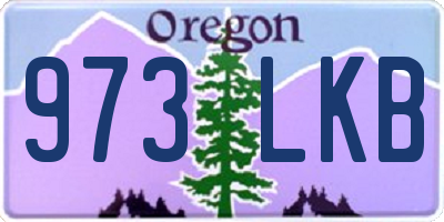 OR license plate 973LKB