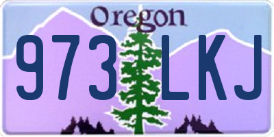 OR license plate 973LKJ