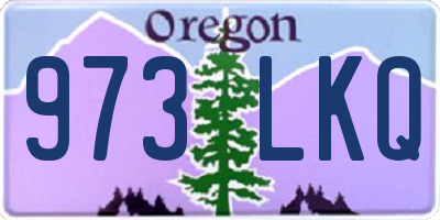 OR license plate 973LKQ