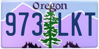 OR license plate 973LKT