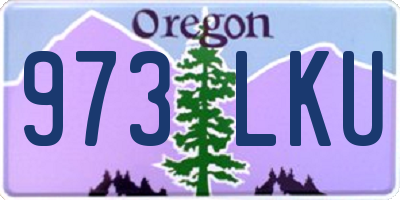 OR license plate 973LKU
