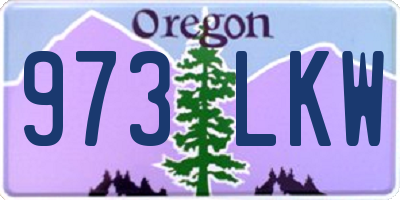 OR license plate 973LKW