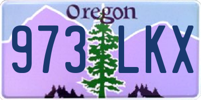 OR license plate 973LKX