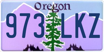 OR license plate 973LKZ