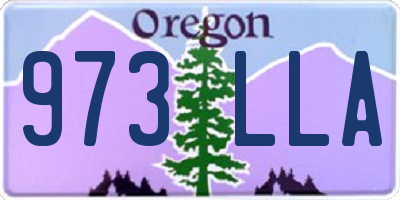 OR license plate 973LLA