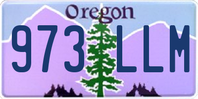 OR license plate 973LLM