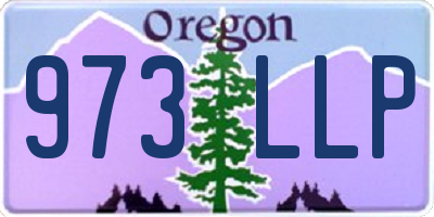 OR license plate 973LLP