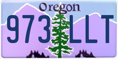 OR license plate 973LLT