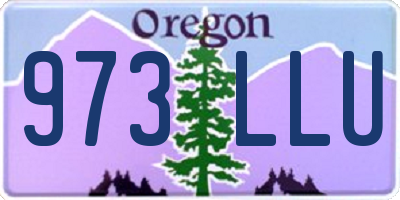 OR license plate 973LLU