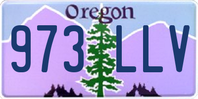 OR license plate 973LLV