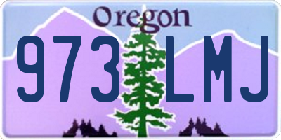 OR license plate 973LMJ