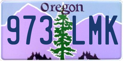 OR license plate 973LMK