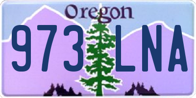 OR license plate 973LNA