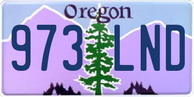 OR license plate 973LND