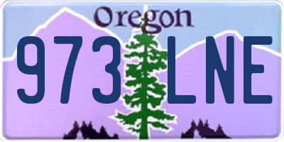 OR license plate 973LNE