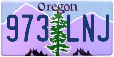 OR license plate 973LNJ