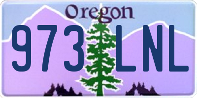 OR license plate 973LNL