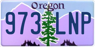 OR license plate 973LNP