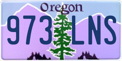 OR license plate 973LNS