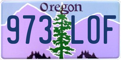 OR license plate 973LOF