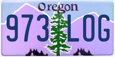 OR license plate 973LOG