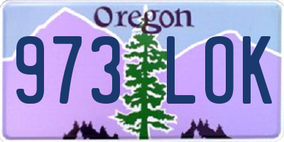 OR license plate 973LOK