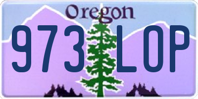 OR license plate 973LOP