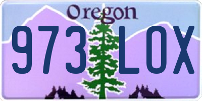 OR license plate 973LOX