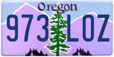 OR license plate 973LOZ