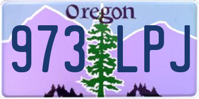 OR license plate 973LPJ