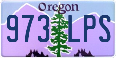 OR license plate 973LPS