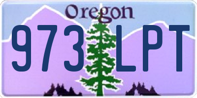 OR license plate 973LPT