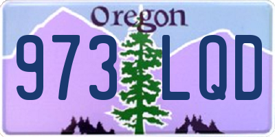 OR license plate 973LQD