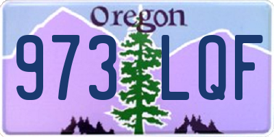 OR license plate 973LQF