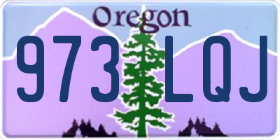 OR license plate 973LQJ