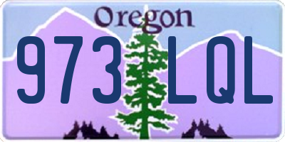 OR license plate 973LQL