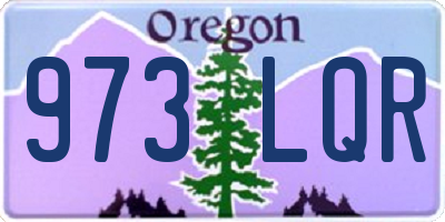 OR license plate 973LQR