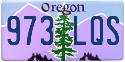 OR license plate 973LQS