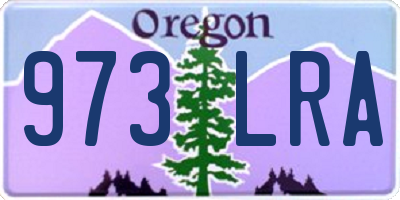 OR license plate 973LRA