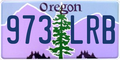 OR license plate 973LRB