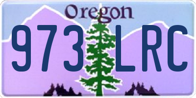 OR license plate 973LRC