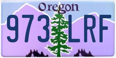 OR license plate 973LRF