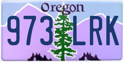 OR license plate 973LRK